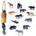 Mini African Wildlife Playset  12pc Animal Figures