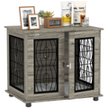 PawHut Dog Crate Furniture, End Table for Medium Dogs w/ Cushion