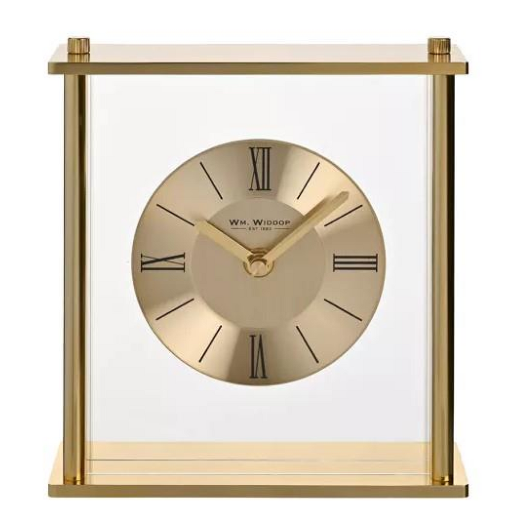 Wm. Widdop Golden Square Roman dial Mantel Clock