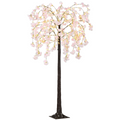 HOMCOM 180cm Cherry Blossom Tree Light with 350 LED Lights Fake Sakura Tree