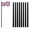 5.1*5.1*750cm Aluminum Alloy Splicing Flagpole Adjustable And Retractable