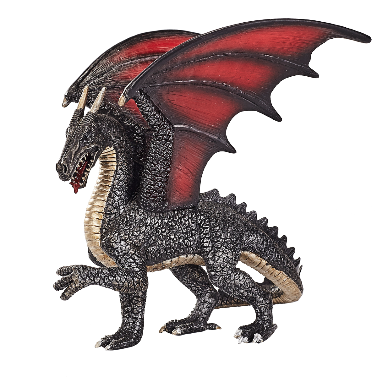 Steel Dragon Toy  Fantasy Mythical Creature Figure