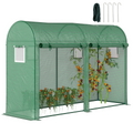 Plant Tomato Growth Greenhouse Double Doors & 4 Windows  3Lx1Wx2Hm