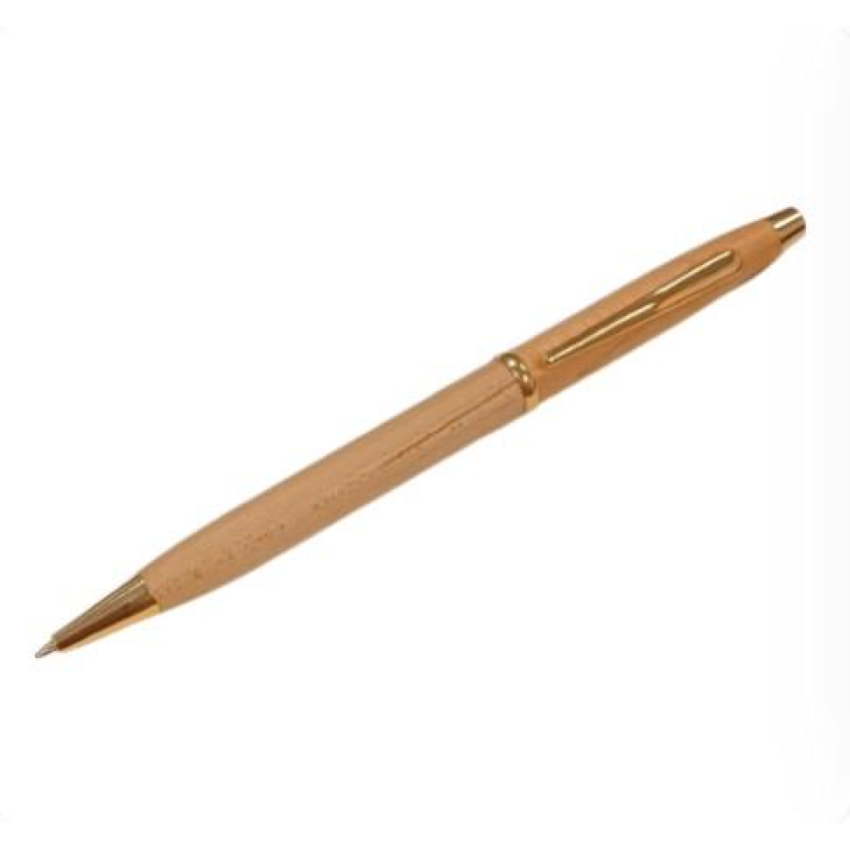 Imperial Wood Light Brown Gold Trim Ball Pen IMP319M