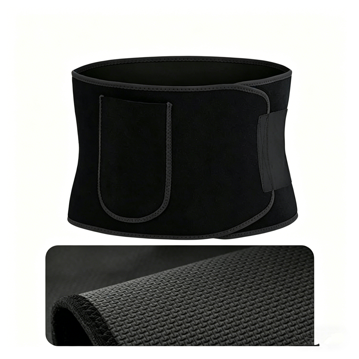 Waist Trimmer Belt Body Shaper Weight Loss Girdle Waist Trainer with Phone Pocket