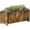 Fir Plant PotFlower Bed Wooden 4 Feet 100Lx 40Wx40H cm