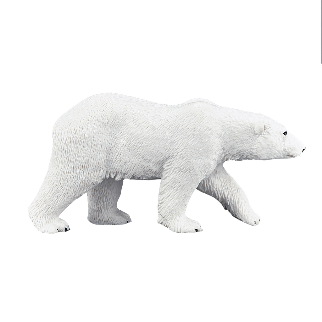 Polar Bear Toy Figure  Realistic Arctic Animal Model