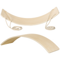 HOMCOM Wood Wobble Board with Ropes, Baby Rocker Balance Board for Kids, Adults