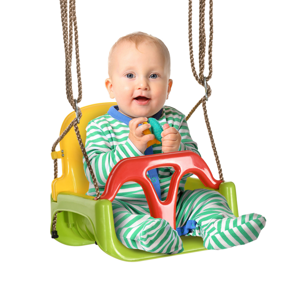 3-in-1 Adjustable Swing for Infants & Toddlers - Safe Indoor & Outdoor Play