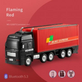 WSTER Container Truck Speaker with FM Radio Battery 1200mAh Red