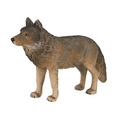 Timber Wolf Standing Toy  Realistic Wildlife Model