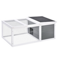 Rabbit Hutch Small Animal Cage Pet Run Cover, with Water-resistant Asphalt Roof
