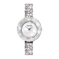 Sekonda Seksy Ladies Bling Round White Dial & silver stone Stainless Steel
