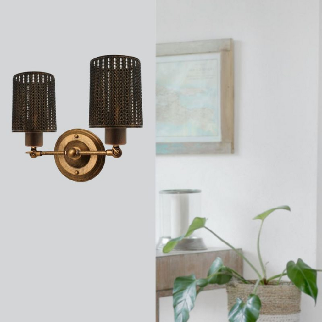 Antique Brass Wall Light For Living Rooms~2281