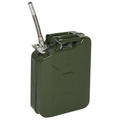 20L 0.6mm Fuel Oil Petrol Diesel Storage Can with British Style Pour Tube Army Green