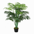Artificial Palm Tree 18 Leaves with Nursery Pot, Fake Tropical Tree 125cm