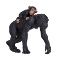 Chimpanzee and Baby Toy  Realistic Wildlife Figurine