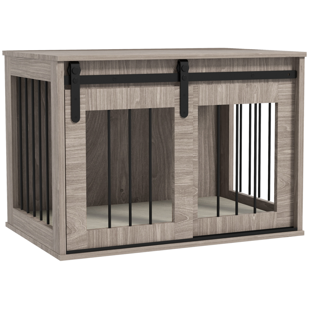 PawHut Dog Crate Furniture with Removable Cushion, for Medium Dogs - Brown