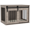 PawHut Dog Crate Furniture with Removable Cushion, for Medium Dogs - Brown