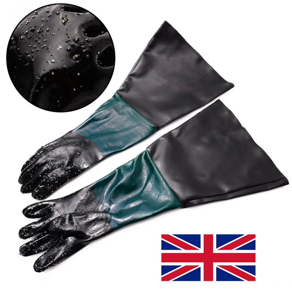 Sandblasting Non Slip Gloves 60cm for Sand Blast Cabinet Blasting