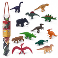 Dinosaur Mini Worlds Playset  12pc Prehistoric Figures