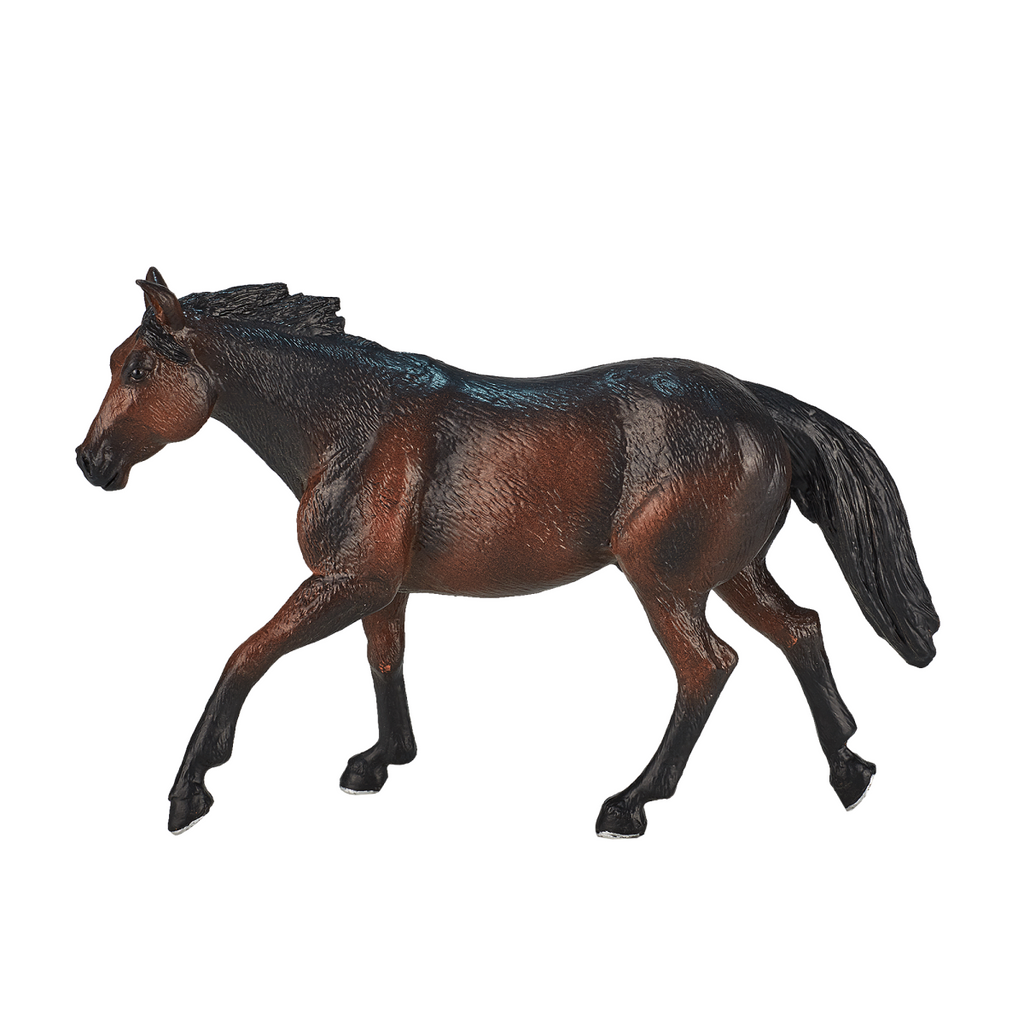 Quarter Horse Sooty Bay Toy  Realistic Equestrian Figurine