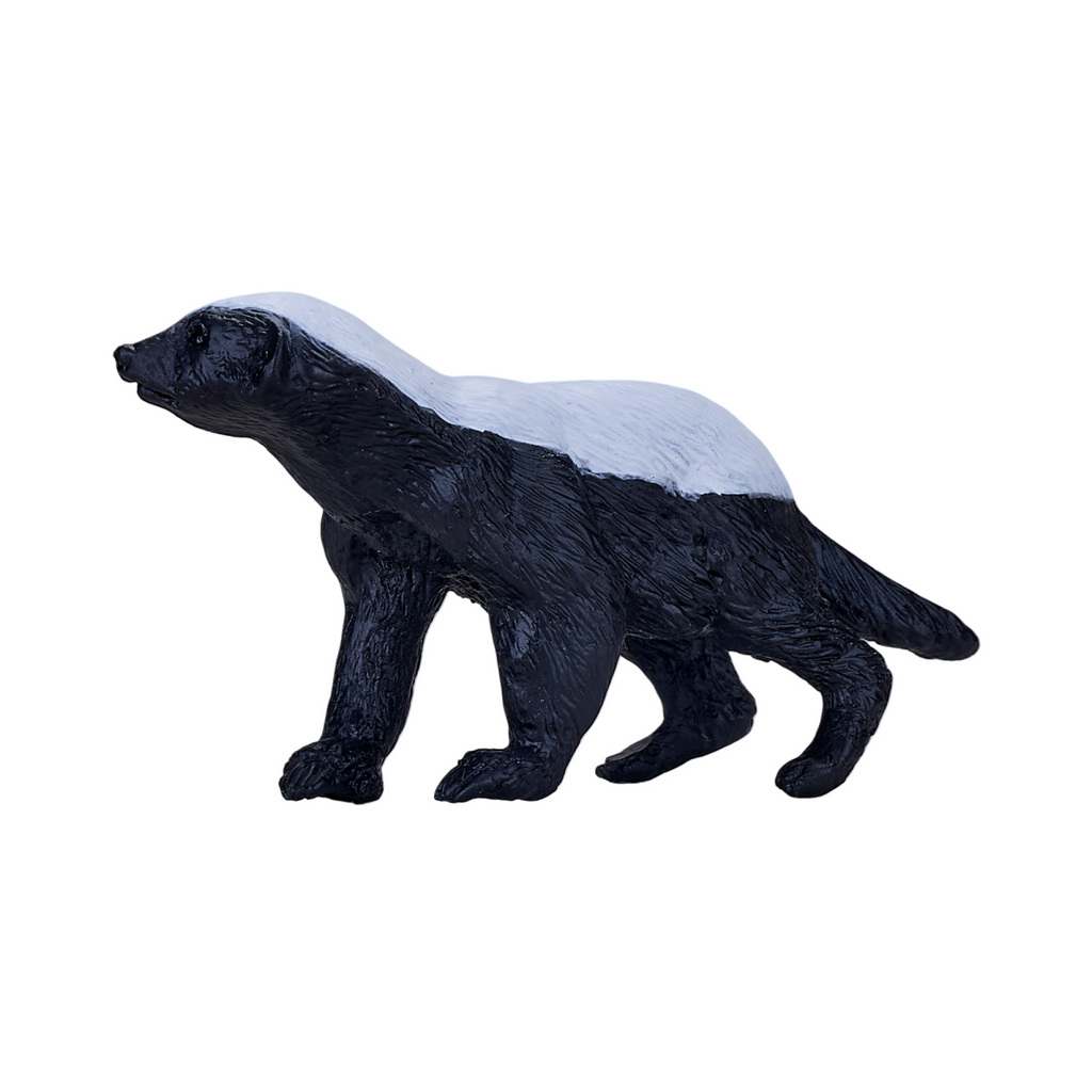 Honey Badger Male Toy  Realistic Wildlife Figurine