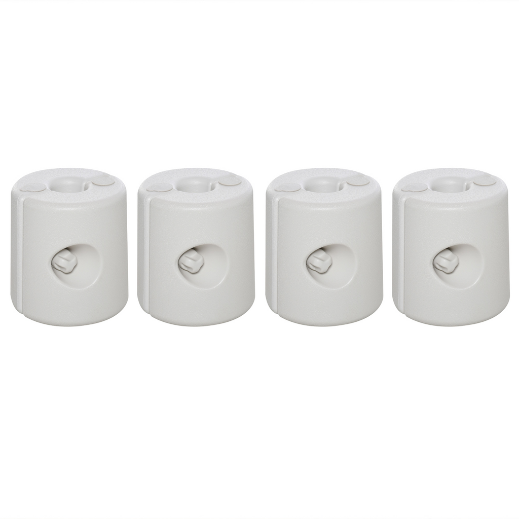 Tent Weight Base, 4pcs Plastic Anchor Weights-White