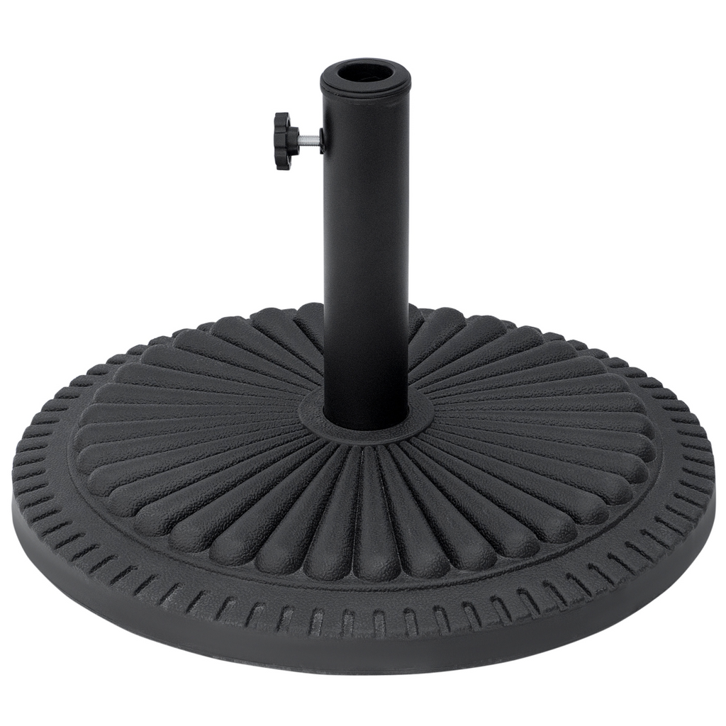Pallet contains 56 units Cement Outdoor Garden Round Parasol Base Black