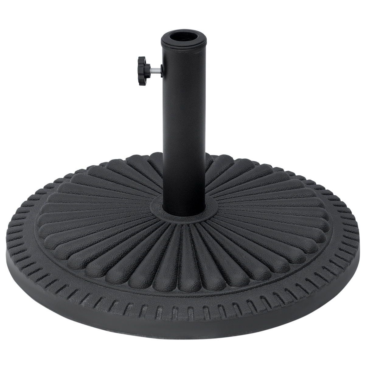 Pallet contains 56 units Cement Outdoor Garden Round Parasol Base Black