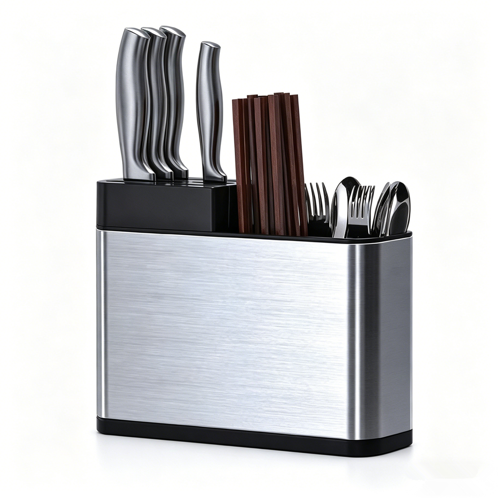 Kitchen Cutlery Holder Knife Block Storage Rack Organizer Utensils Chopstick Box