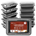 Vinsani 20pk 1 COMPARTMENT MEAL PREP CONTAINERS