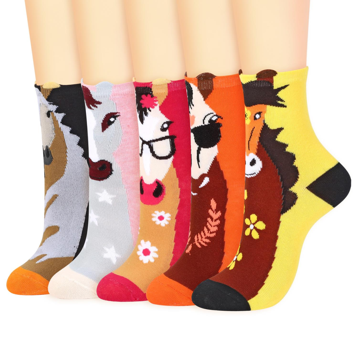 Vinsani HORSE SOCKS 5pk