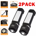 （2 pack）Rechargeable Foldable LED Camping Lantern Light Outdoor Camping Hiking Flashlight  Work Light  Camping Lantern Light