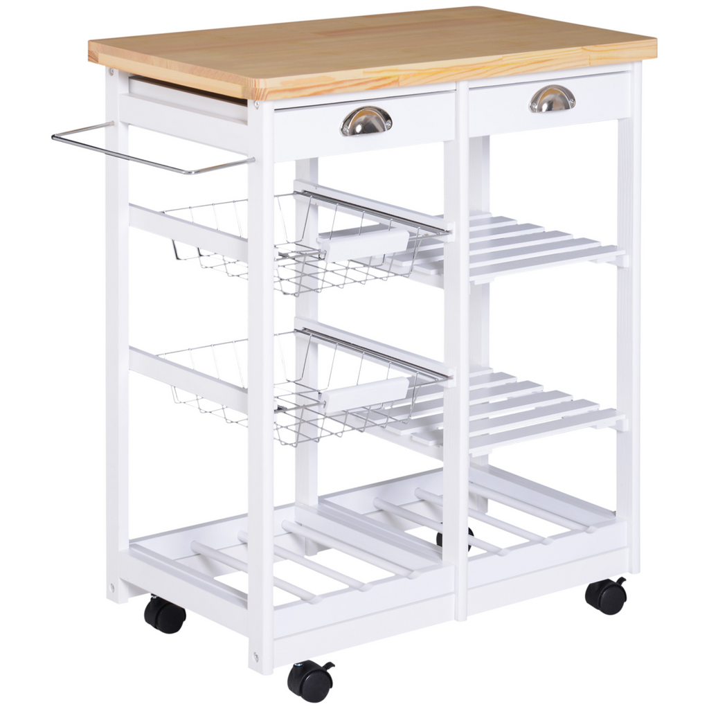 Kitchen Island, 74Wx37Dx76Hcm-White