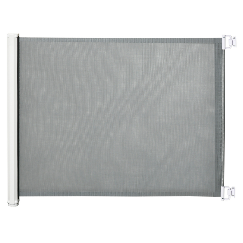 Retractable Safety Gate Folding Pet Barrier, for Doorways, Staircases, Hallways