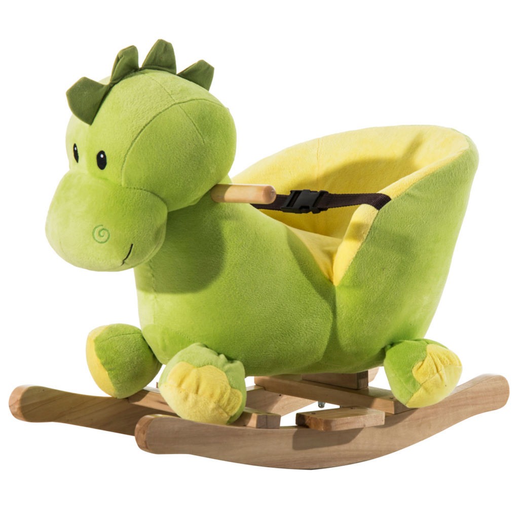 Kids Rocking Horse, Ride-On Horse Toy with 32 Songs, for Ages 18+ Months - Green