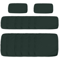 Garden Rattan Sofa Set Polyester Cover Replacement No Cushion Grey