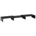 Monitor Stand Screen Riser w/ Adjustable Length for Two Laptop Max Vinsetto