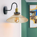 Industrial Amber Glass Shade Wall lights for Home Decor ~1774