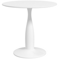 HOMCOM Round Dining Table with Steel Base for Living Room, Dining Room
