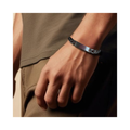 Men's Chunky ID Silver Bracelet