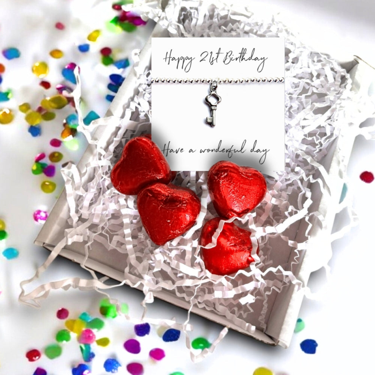 Happy 21st Birthday Bracelet Mini Gift Hamper