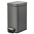 5L Steel Step Trash Can with Quiet-Closed Lid, Silent and Gentle Open