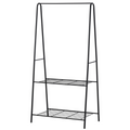 Clothes Rack, 2-Tier, A Shaped, Steel-Black