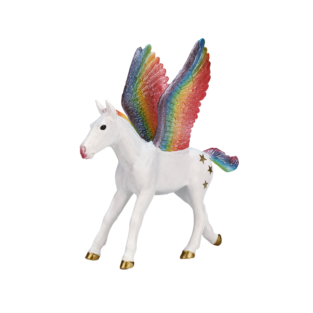 Rainbow Pegasus Baby  Fantasy Horse Figure