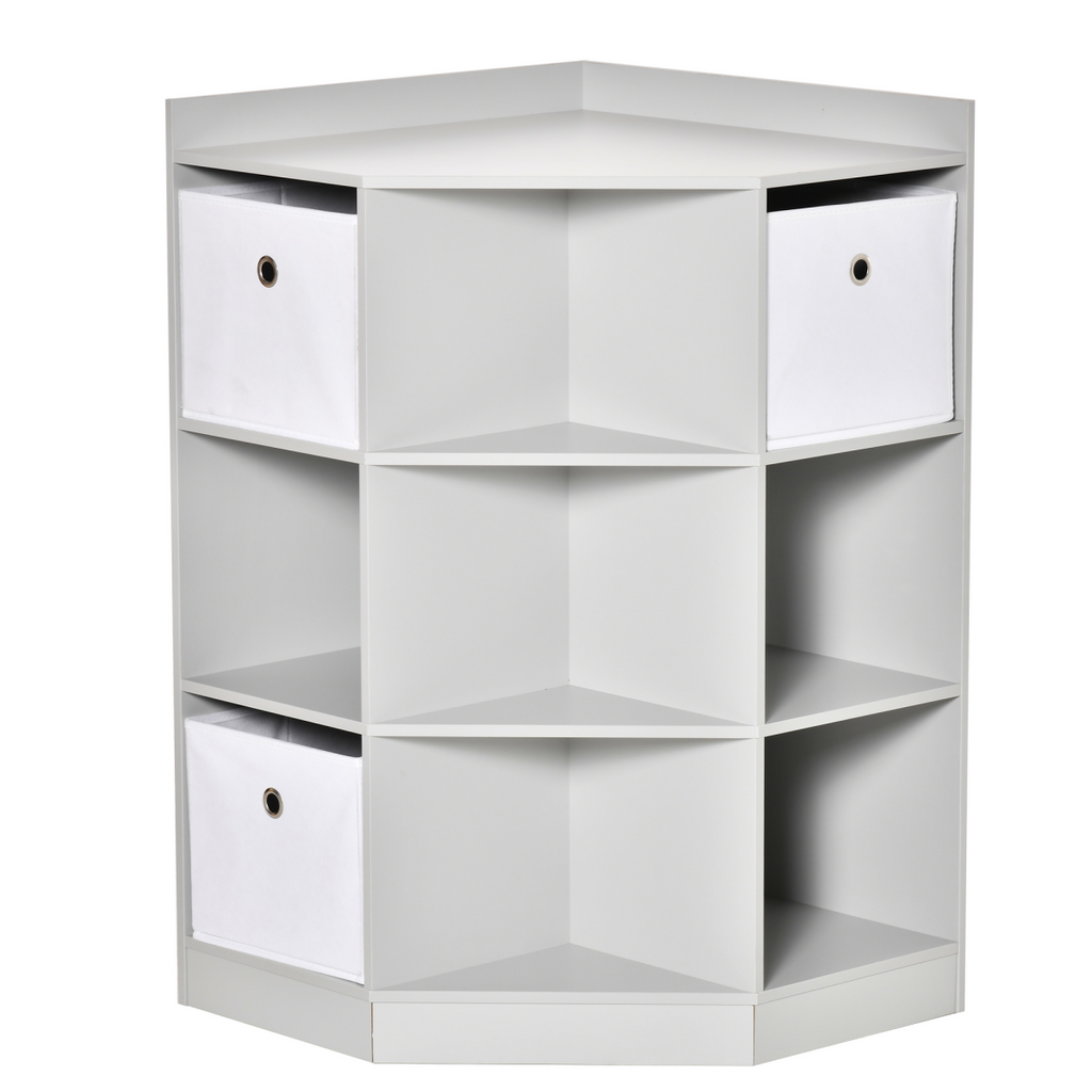 Kids Storage Cabinet Corner Organizer with Anti-tipping Hardware Drawer HOMCOM