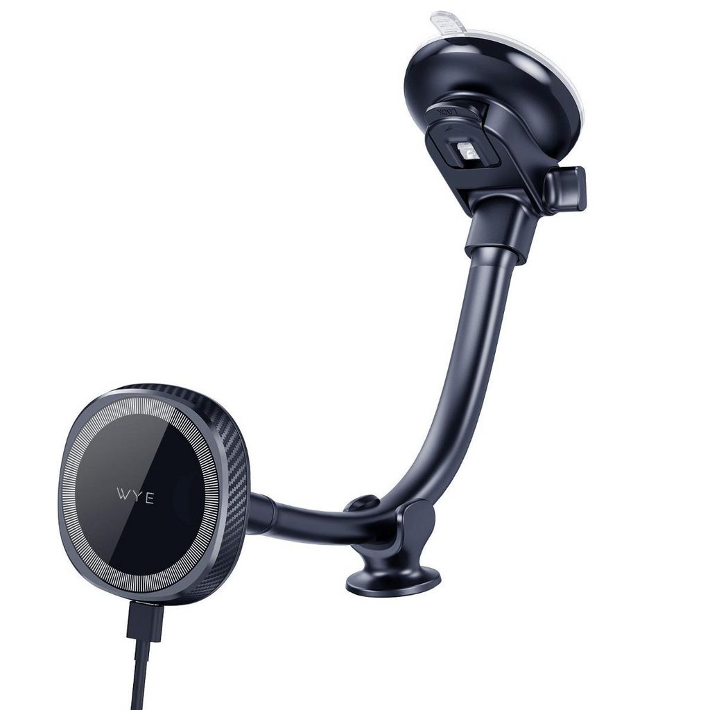 Wye 15W In-Car Wireless Charging Dashboard & Windshield Long Holder