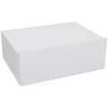 HOMCOM Floating Bedside Table, Wall-Mounted Side Table for Bedroom, White