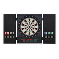 Electronic Dartboard with LED Digital Score Board 27Games Storage Cabinet